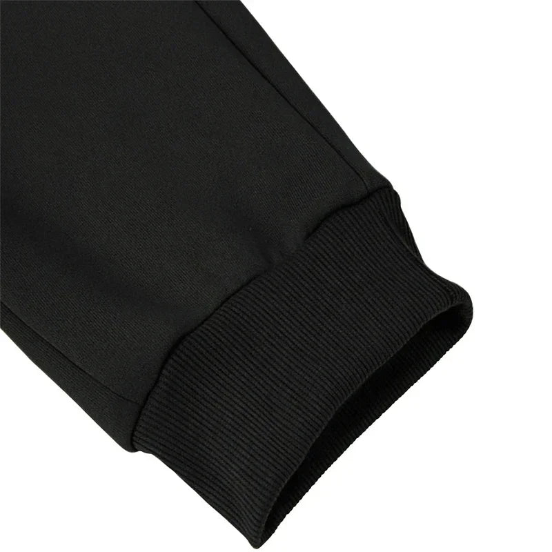 Sporty Casual Men Jogger Pants - Mid Rise Drawstring