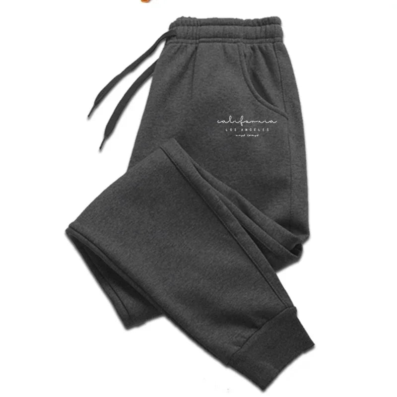 Sporty Casual Men Jogger Pants - Mid Rise Handy Pockets