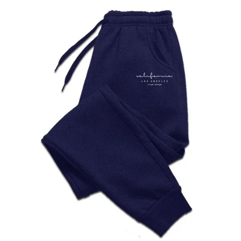 Sporty Casual Men Jogger Pants - Mid Rise Handy Pockets