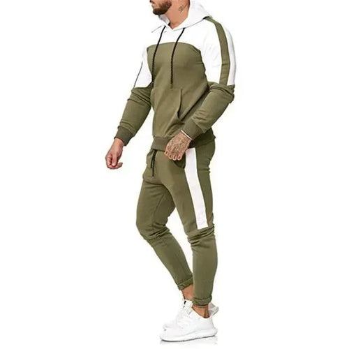 Sporty Men Casual Two-Piece Jogger Set - Casual Jogger Set - LeStyleParfait
