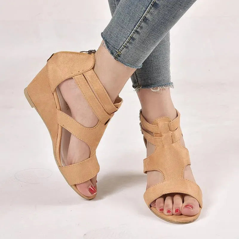 Strap Wedge Sandals - Wedge Shoes - LeStyleParfait