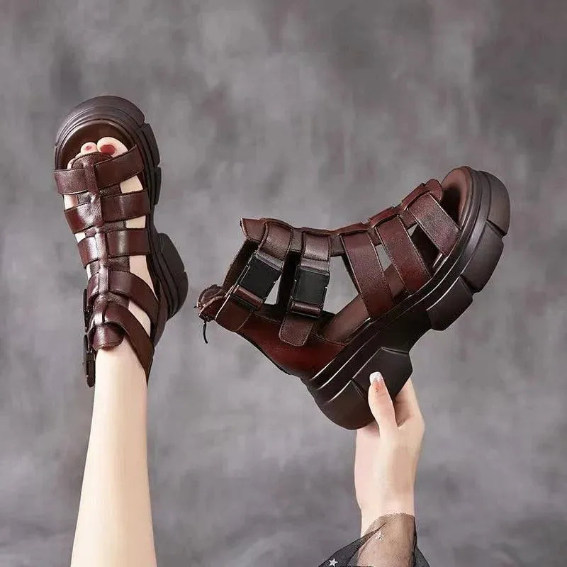 Strappy Wedge Shoes - Wedge Shoes - LeStyleParfait