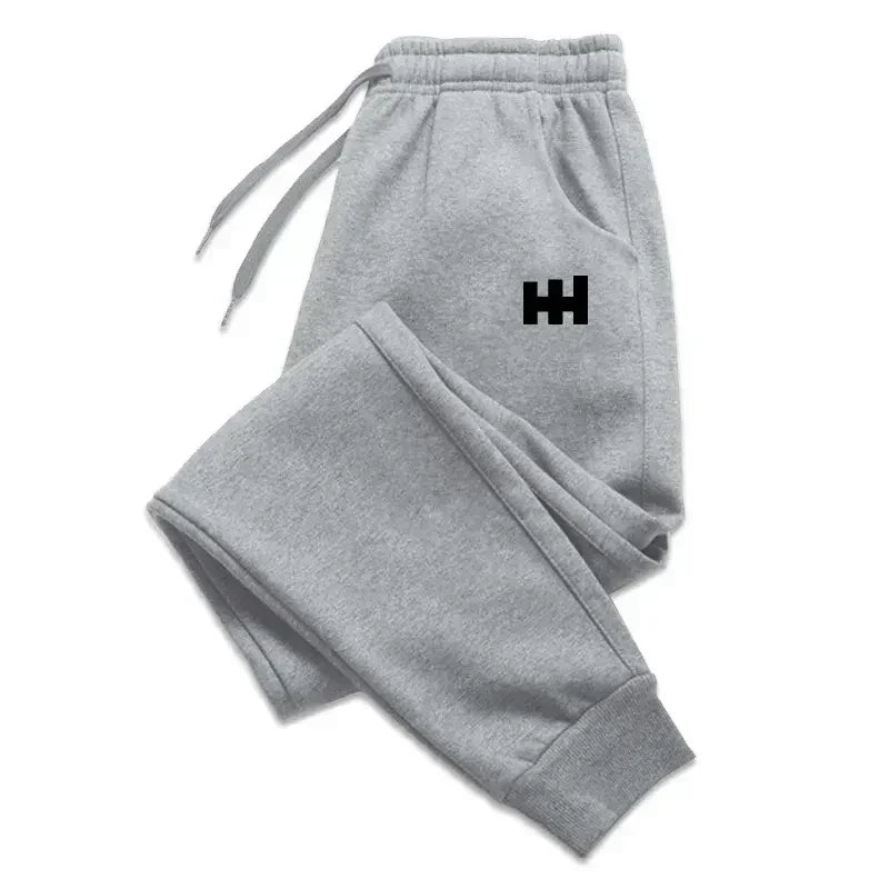 Street Style Men Jogger Pants - Mid Rise Adjustable Waist