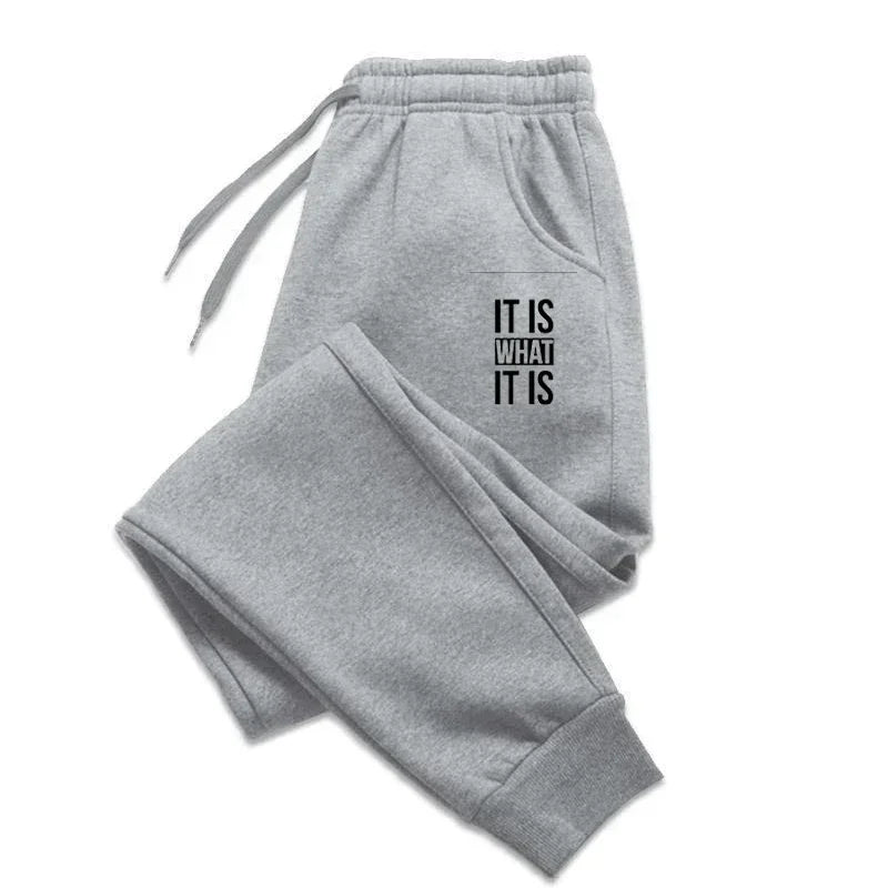 Streetwear Men Jogger Pants - Mid Rise Warm