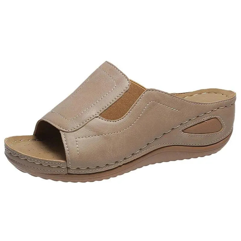Stretchable Wedge Sandal Shoes - Wedge Shoes - LeStyleParfait