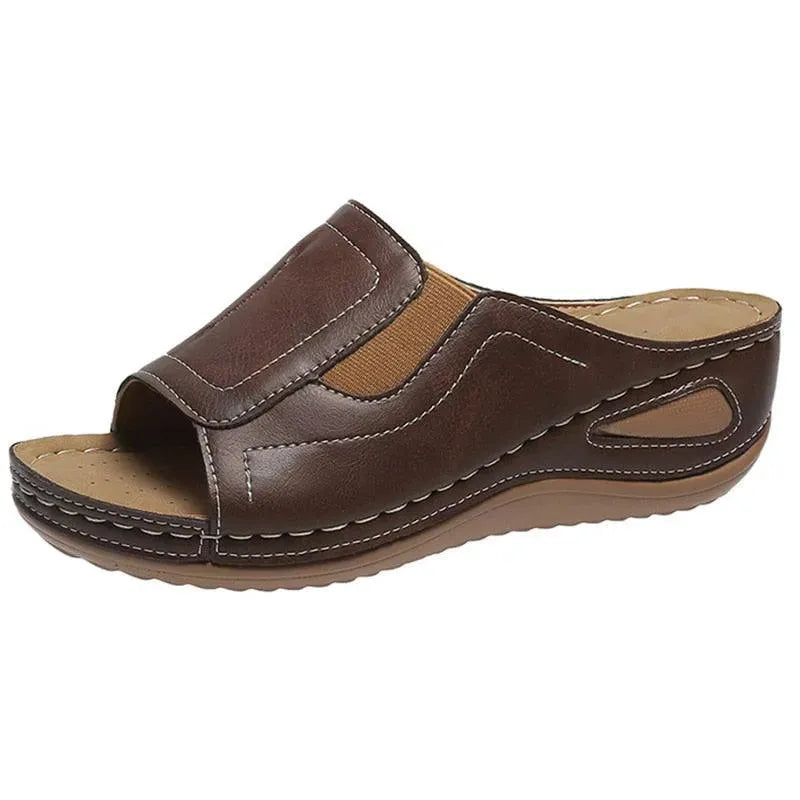 Stretchable Wedge Sandal Shoes - Wedge Shoes - LeStyleParfait