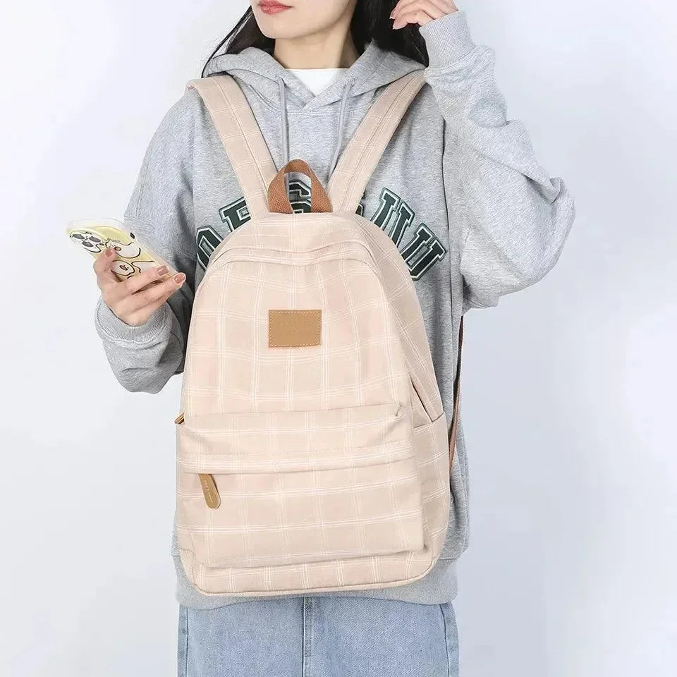 Striped Fashion Backpack for Teenage Girls - Backpack - LeStyleParfait