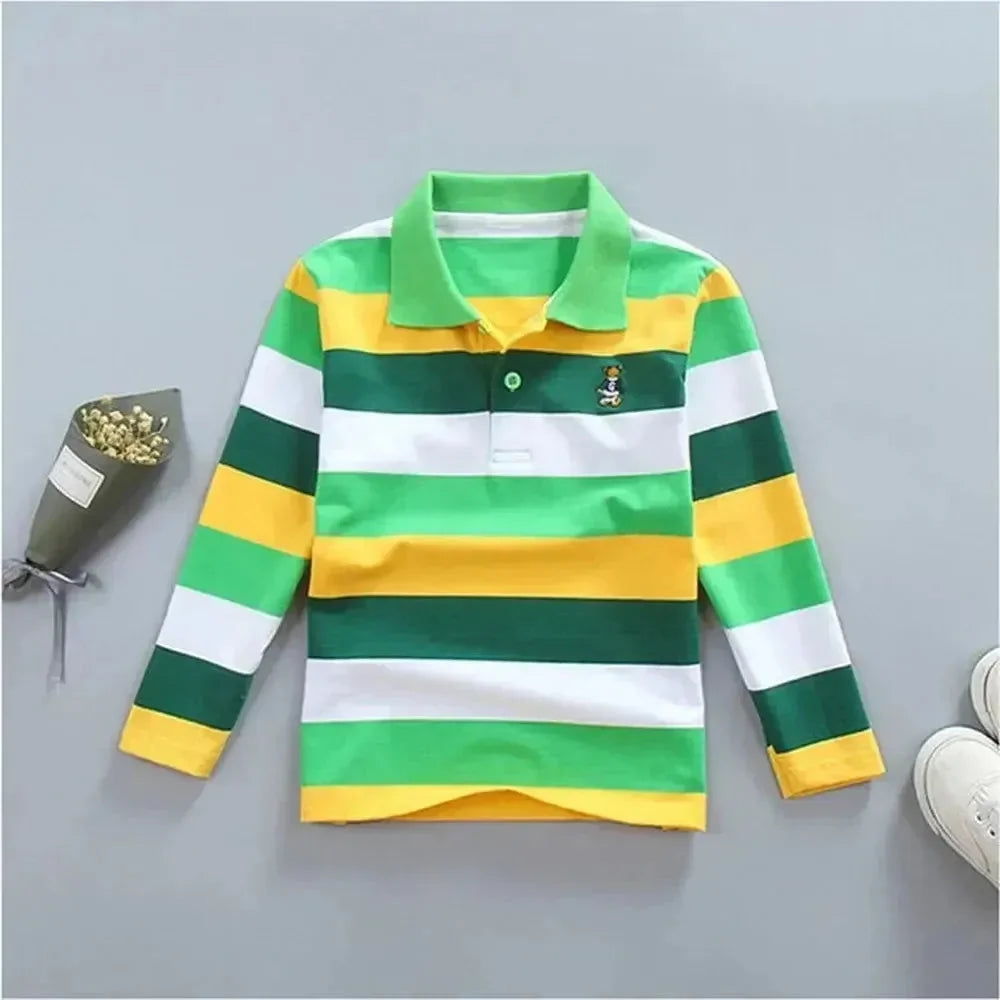 Striped Logo Polo Shirt for Kids - Polo Shirt - LeStyleParfait