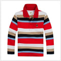 Striped Polyester Polo Shirt for Kids-Polo Shirt-LeStyleParfait