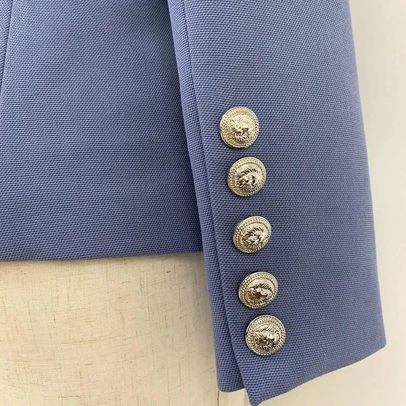 Stylish Double Breasted Blazer Women - Casual - Plain-Solid - Double-Breasted Blazer - LeStyleParfait