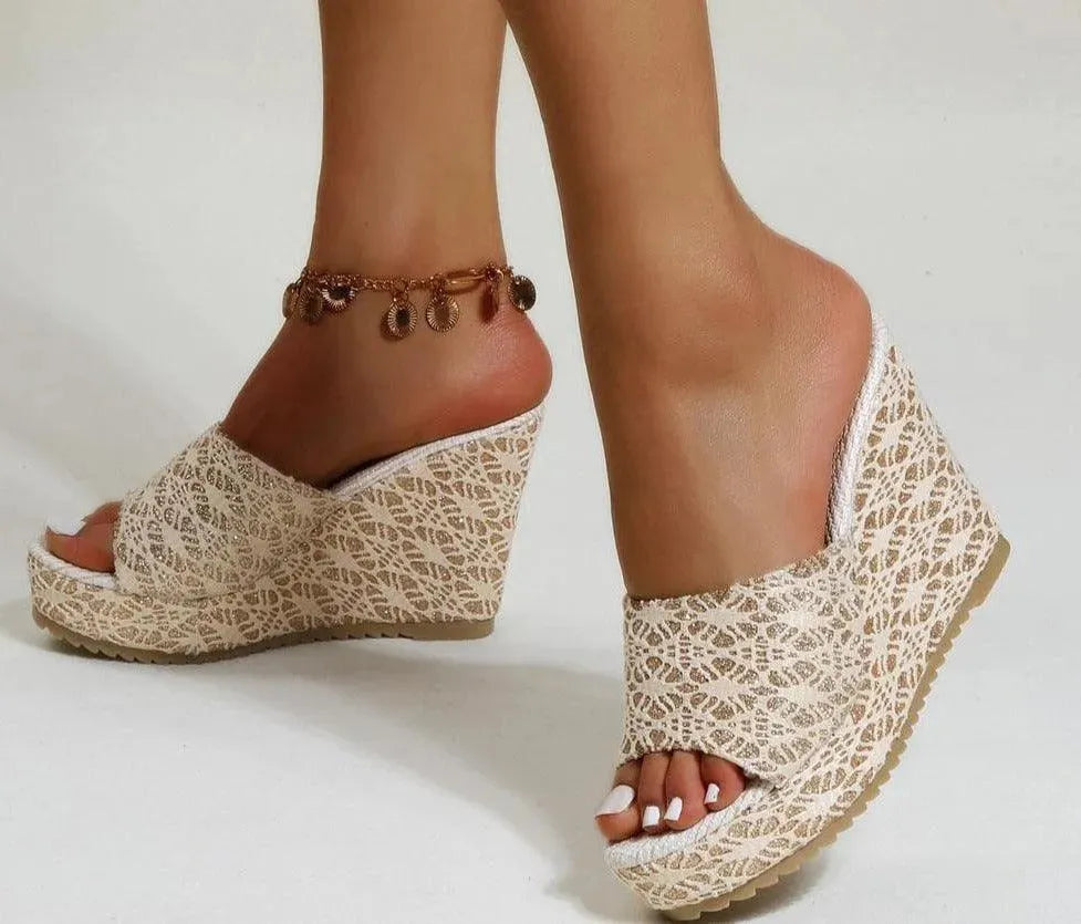 Stylish Printed Wedge Shoes - Wedge Shoes - LeStyleParfait