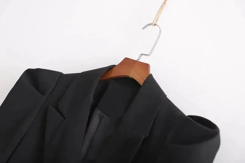 Stylish Vintage Long Blazer Women - Vintage - Plain-Solid - Long Blazer - LeStyleParfait