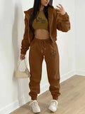 Stylish Women Casual Lettered Two-Piece Set - Casual Tracksuit Set - LeStyleParfait