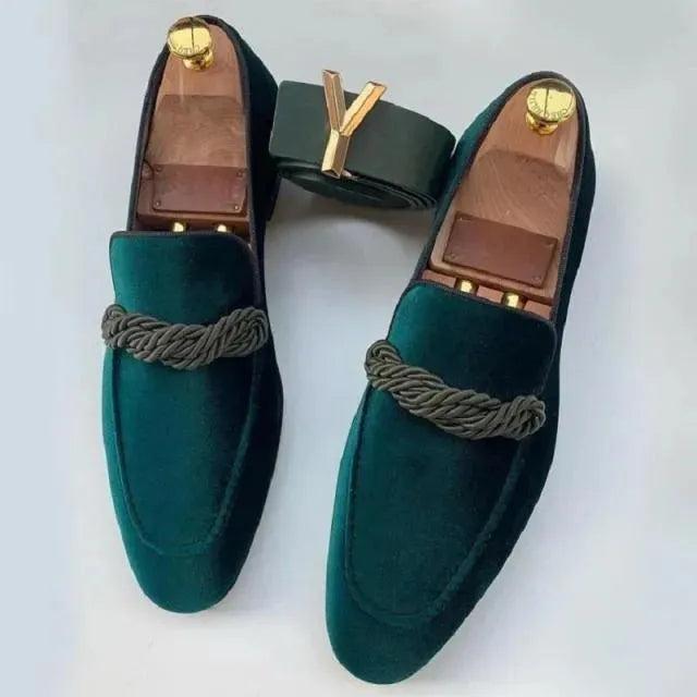 Suede Brogue Shoes For Men - Loafer Shoes - LeStyleParfait