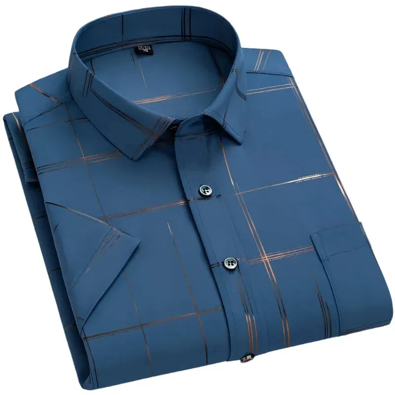 Summer Slim Fit Men's Striped Shirt - Striped Shirt - LeStyleParfait