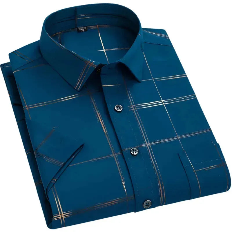Summer Slim Fit Men's Striped Shirt - Striped Shirt - LeStyleParfait