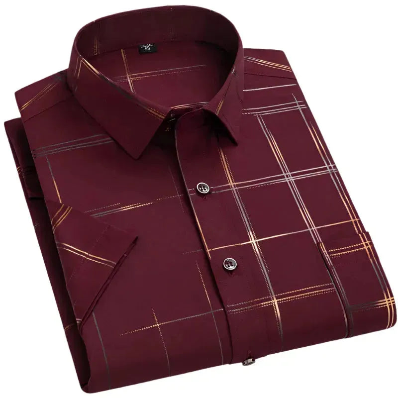 Summer Slim Fit Men's Striped Shirt - Striped Shirt - LeStyleParfait