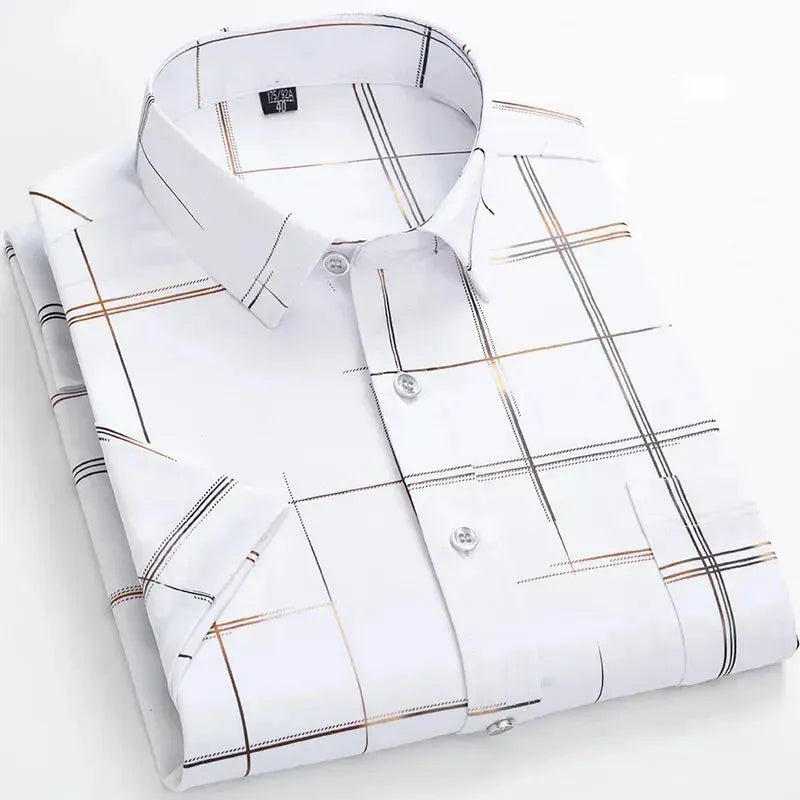 Summer Slim Fit Men's Striped Shirt - Striped Shirt - LeStyleParfait