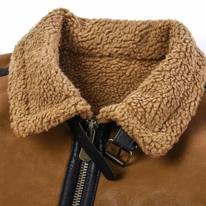 Swedish Men Suede Leather Jacket - Leather Jacket - LeStyleParfait