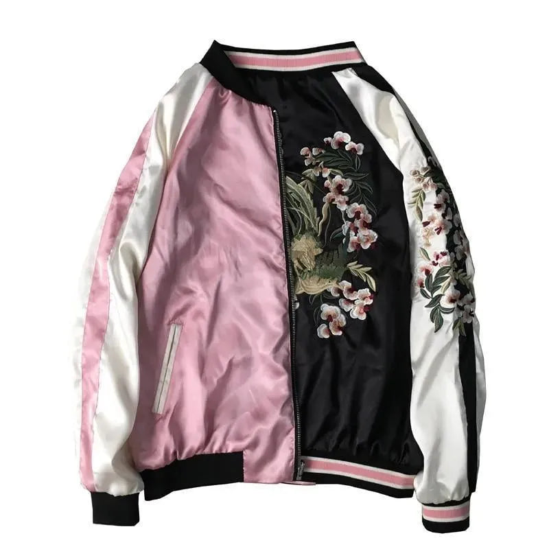Take It Easy Floral Bomber Jacket - Bomber Jacket - LeStyleParfait