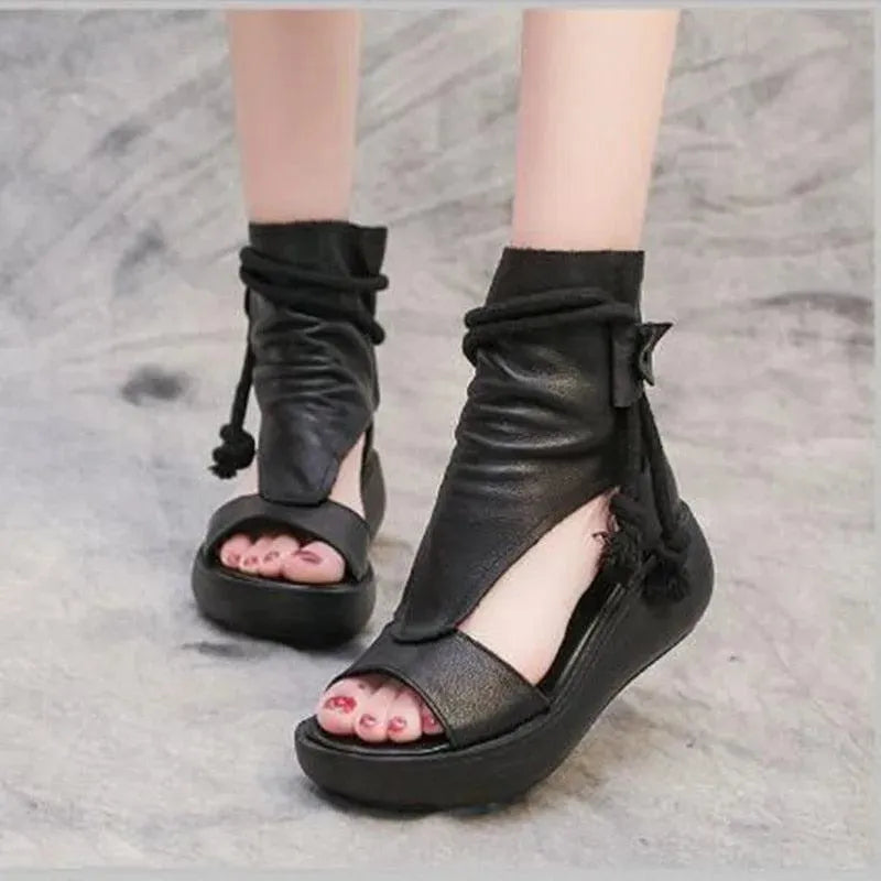 Tassels Wedge Sandals Shoes - Wedge Shoes - LeStyleParfait