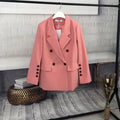 The Compassionate Double-Breasted Blazer Women - Formal-Business - Plain-Solid - Double-Breasted Blazer - LeStyleParfait