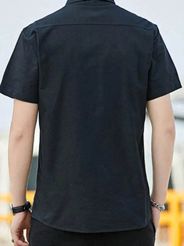 The Scholar Short Sleeved Shirt - Short Sleeve Shirt - LeStyleParfait