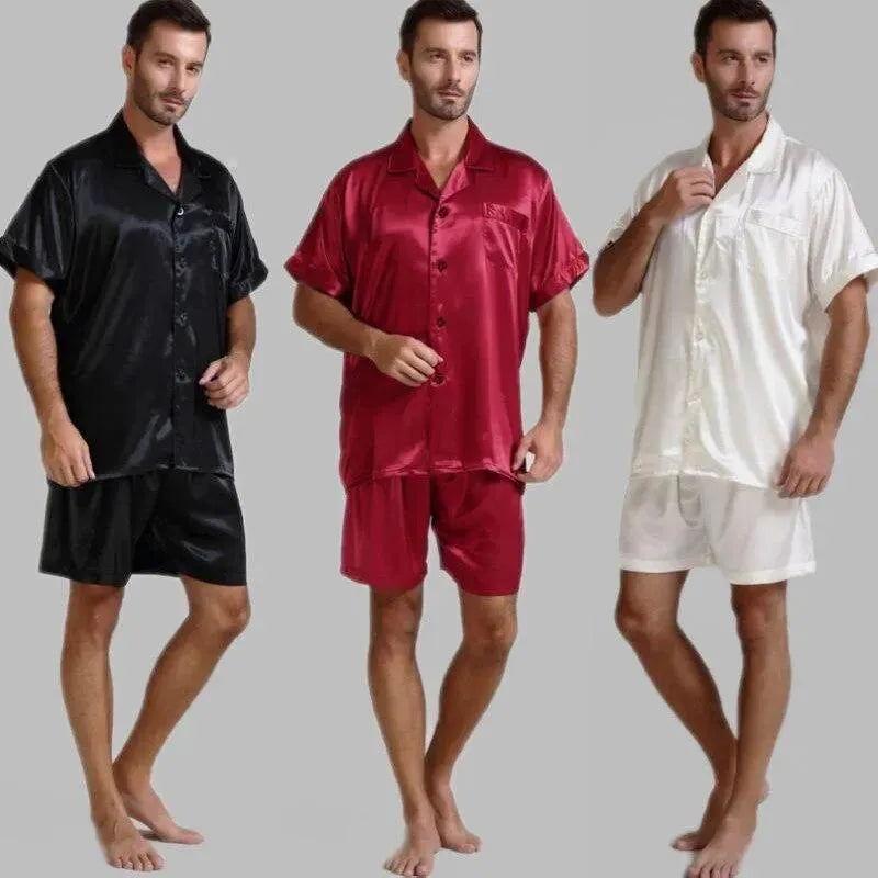 Till Morning Hour Men Pajama Set - Pajama Shorts Set - LeStyleParfait
