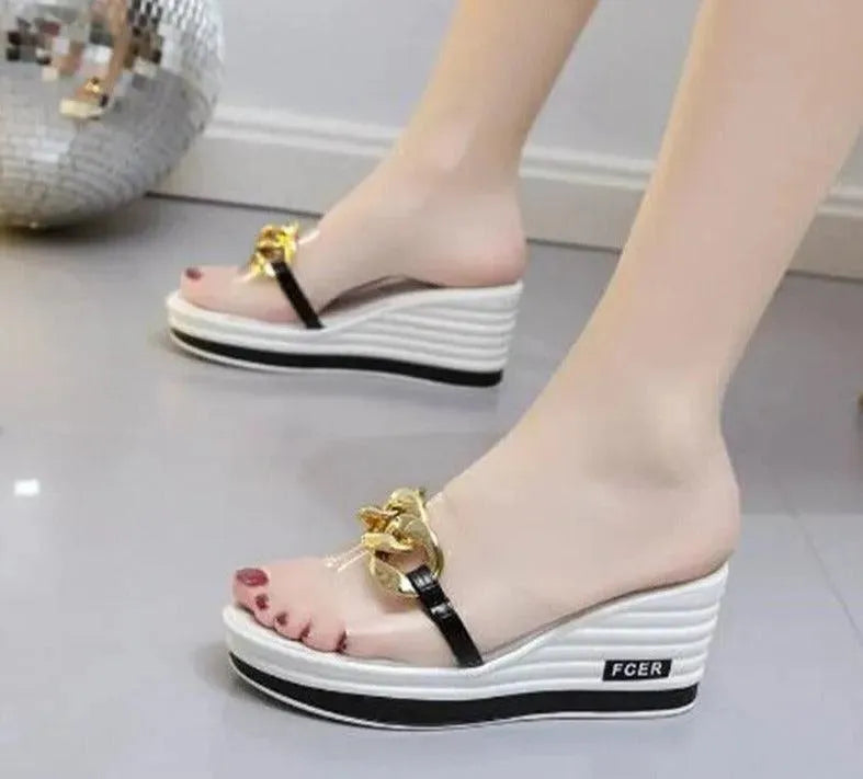 Transparent Wedge Sandals - Wedge Shoes - LeStyleParfait