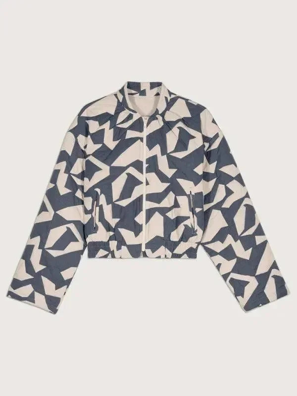 Trendy Loose Winter Print Quilted Coat - Quilted Coat - LeStyleParfait