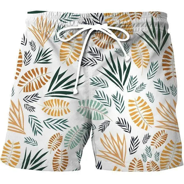 Tropical Beach Shorts For Men - Beach Shorts - LeStyleParfait