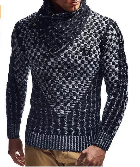 Turtleneck Pullover Sweater For Men - Pullover Sweater - LeStyleParfait