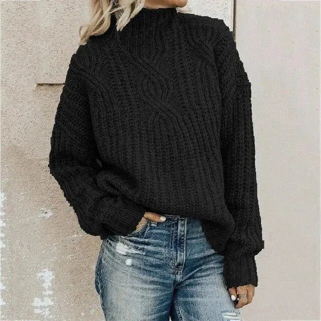 Twist Turtleneck Women Sweaters - Pullover Sweater - LeStyleParfait