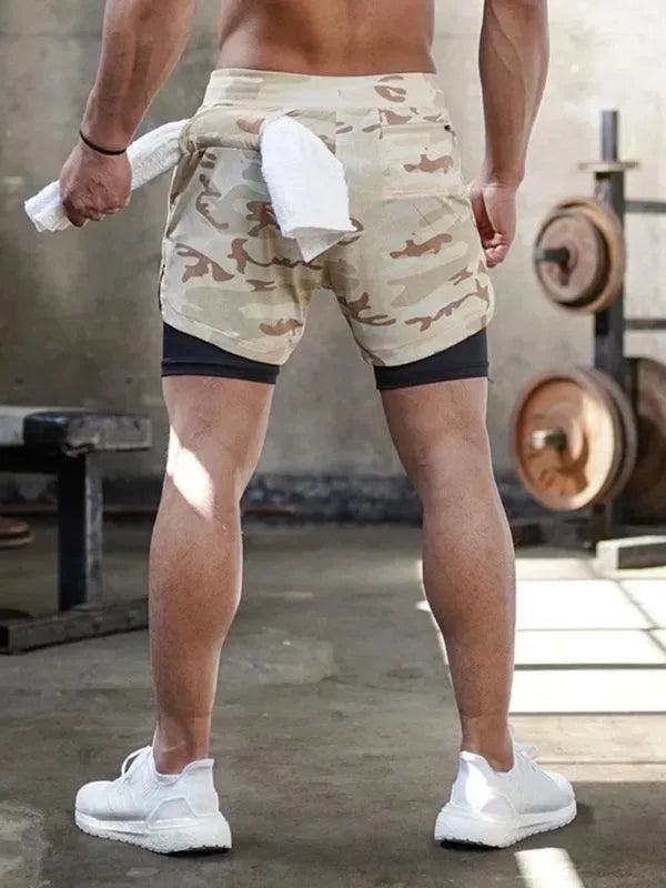 Two Piece Men Gym Shorts - Men's Shorts - LeStyleParfait