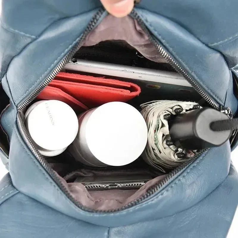 Vintage Leather Women's Travel Backpack - Backpack - LeStyleParfait