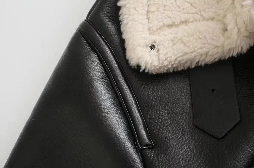 Vintage Winter Leather Jackets For Women - Leather Jacket - LeStyleParfait