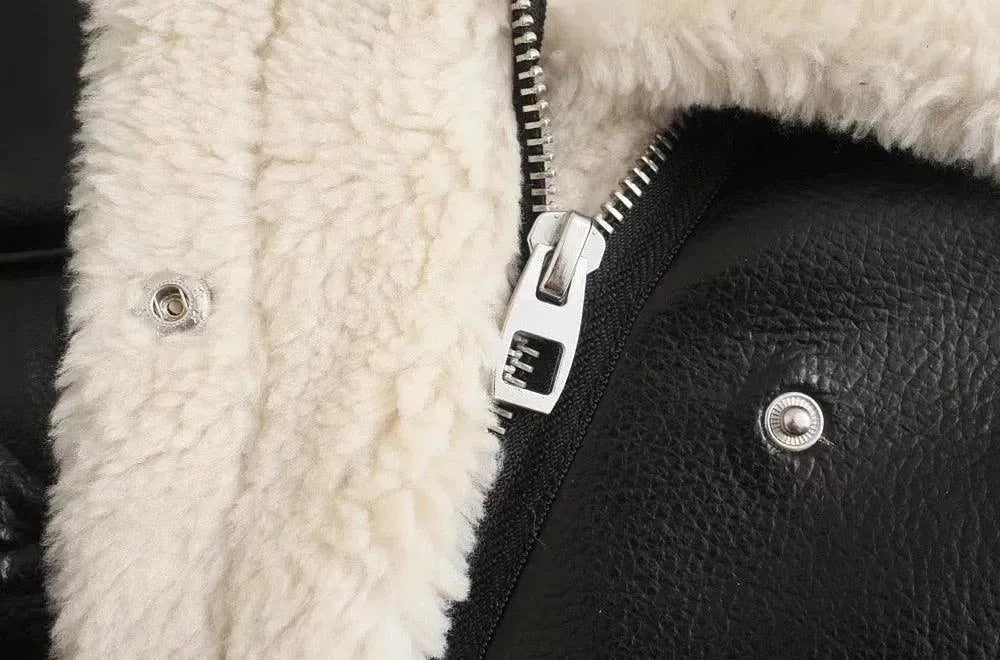 Vintage Winter Leather Jackets For Women - Leather Jacket - LeStyleParfait