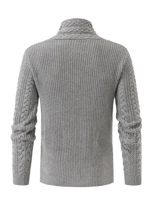 Warm Men Turtleneck Pullover Sweater - Pullover Sweater - LeStyleParfait