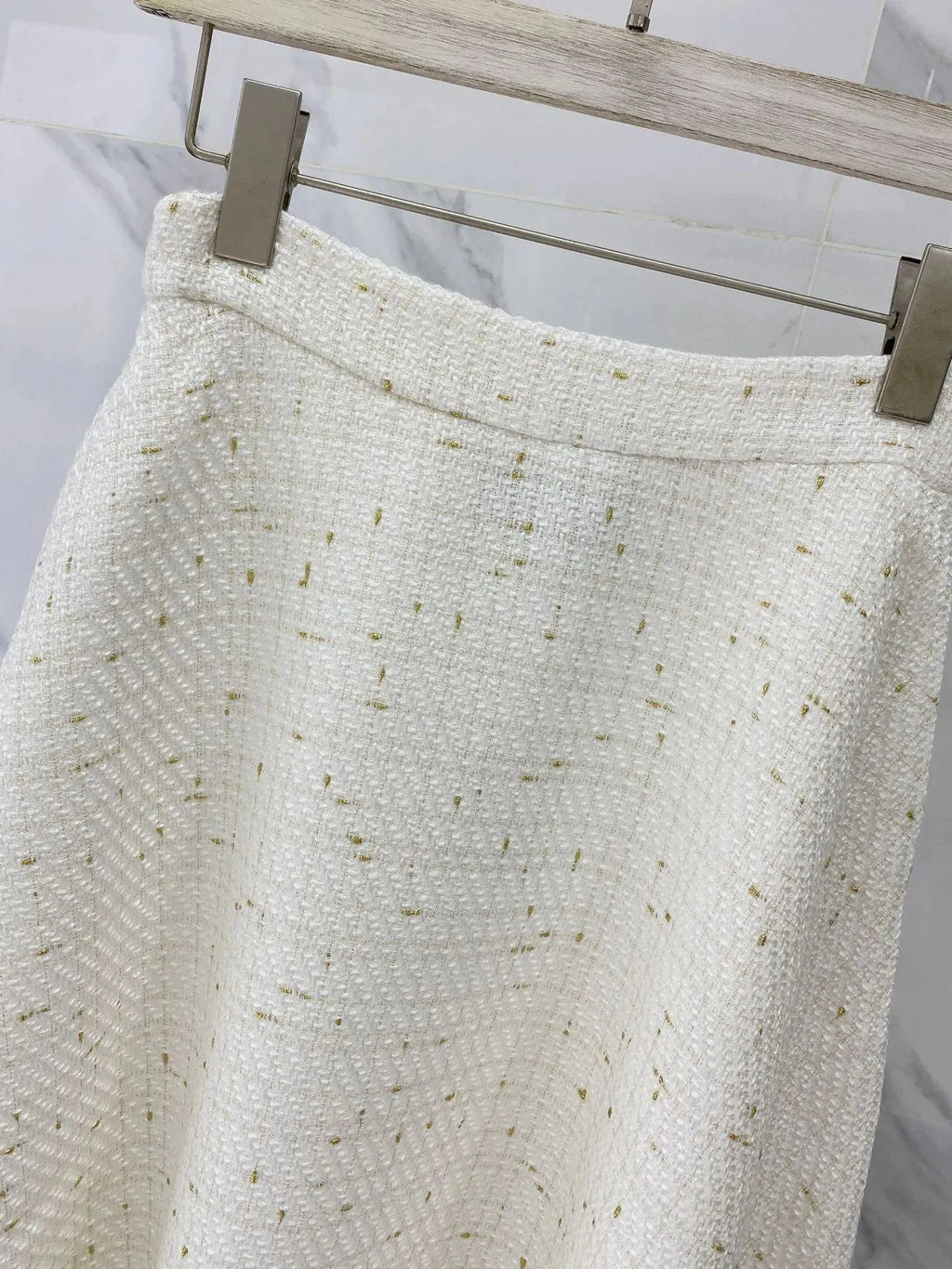 White Tweed Skirt Suit - Skirt Suit - LeStyleParfait