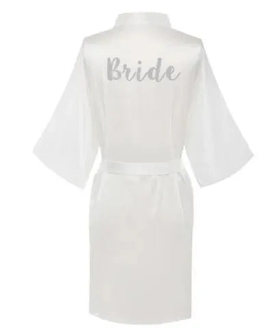 White Wedding Nightgowns - Letter Robe - Nightgown - LeStyleParfait