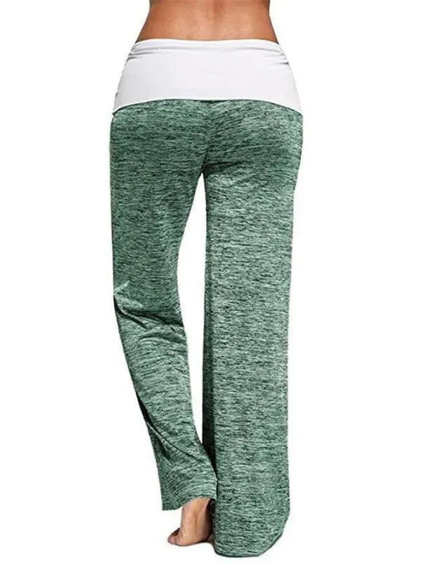 Wide-Leg Drawstring Women Yoga Pants - Women Pants - LeStyleParfait
