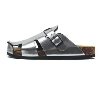 Wilder Leather Slip-On Sandals - Sandals - LeStyleParfait