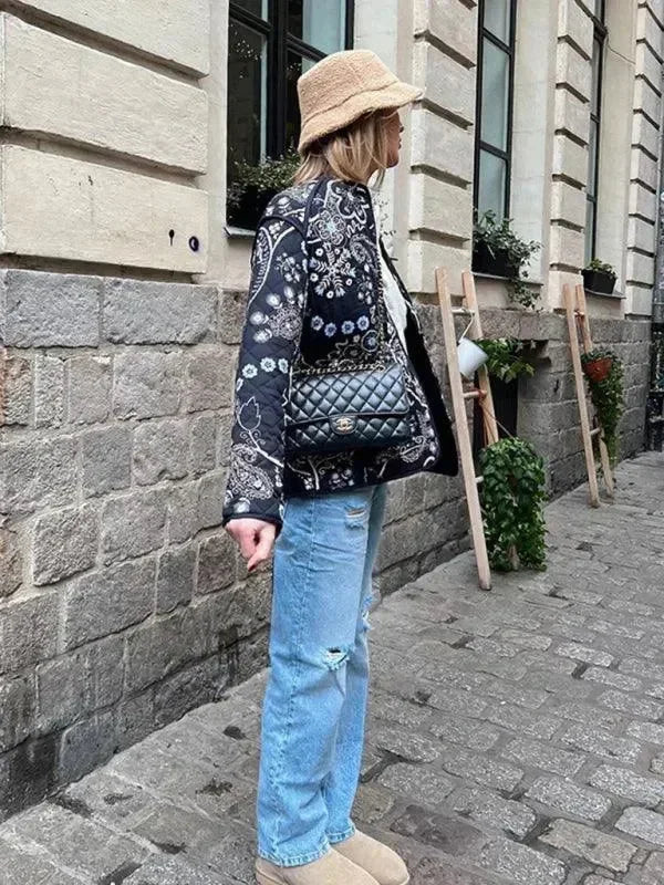 Women Cotton Quilted Coat - Quilted Coat - LeStyleParfait