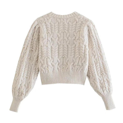 Women Crop Vintage Cardigan Sweaters - Cardigan Sweater - LeStyleParfait