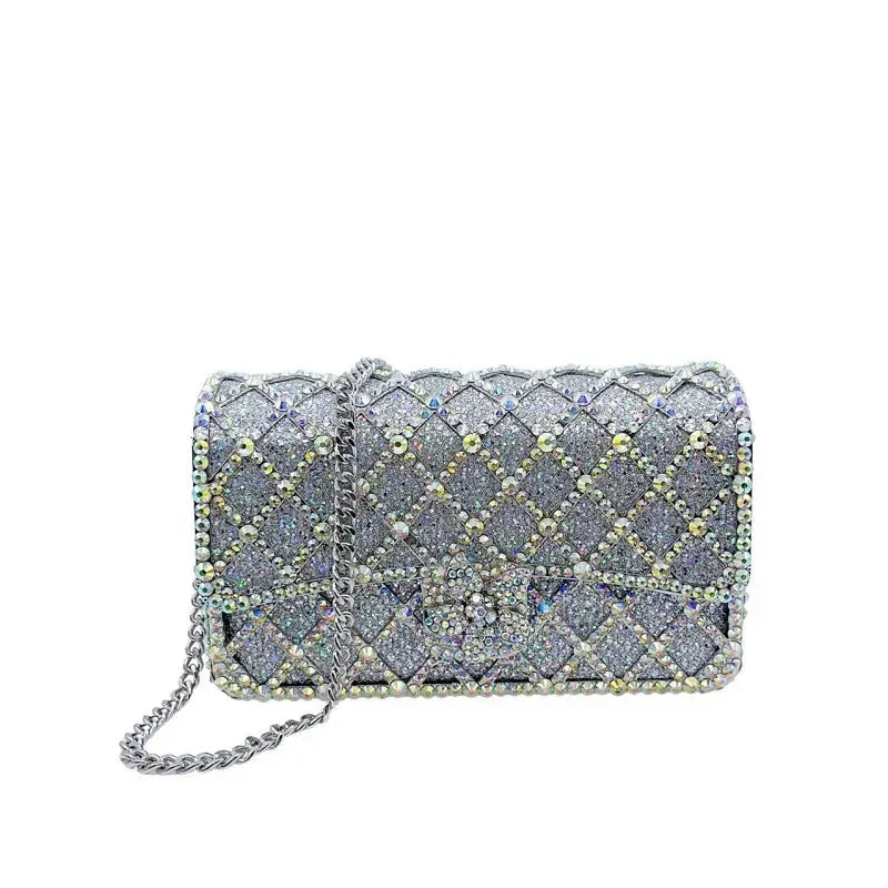 Women Diamond Checkered Crossbody Bag - Crossbody Bag - LeStyleParfait