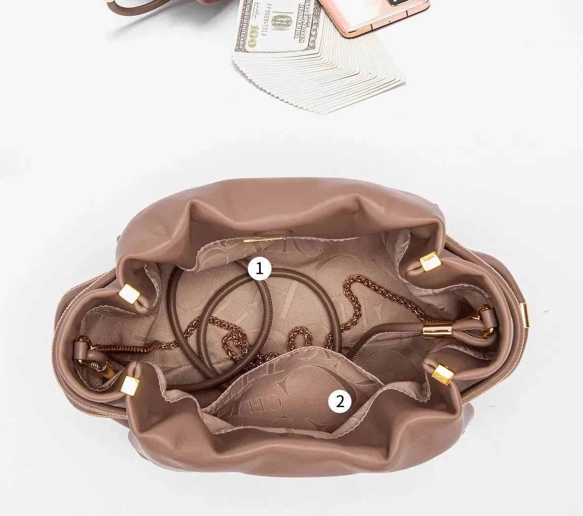 Women Drawstring Crossbody Shoulder Bag - Shoulder Bag - LeStyleParfait