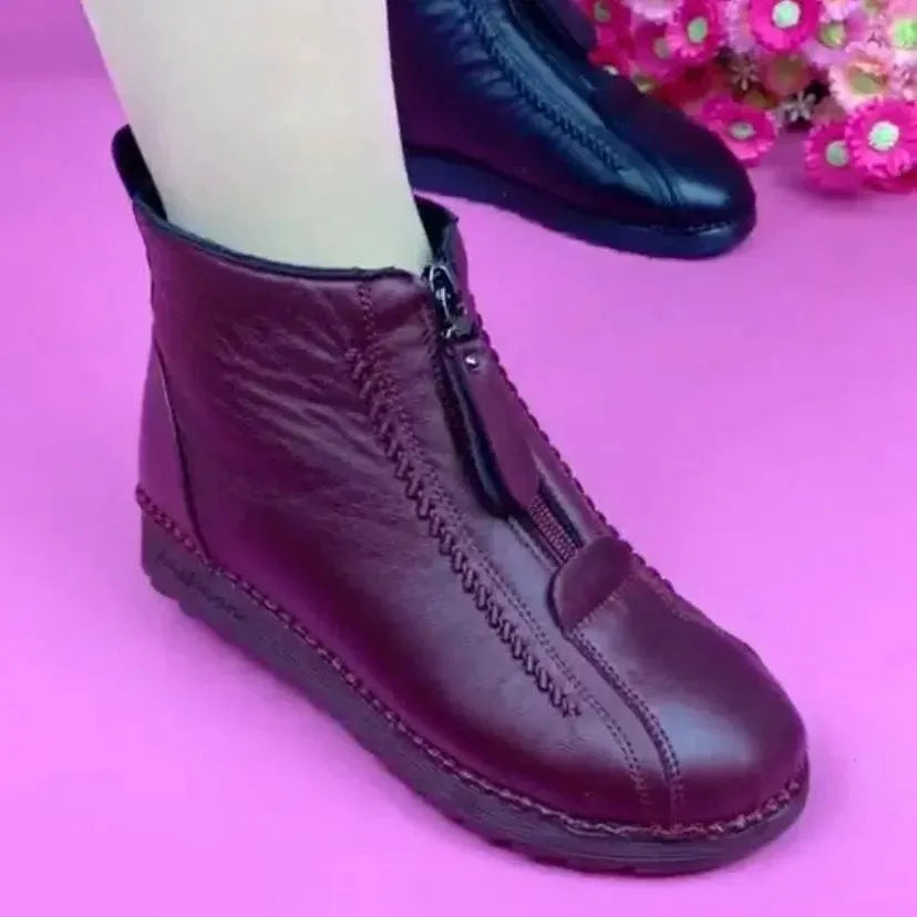 Women Flat Winter Casual Ankle Boots - Ankle Boots - LeStyleParfait