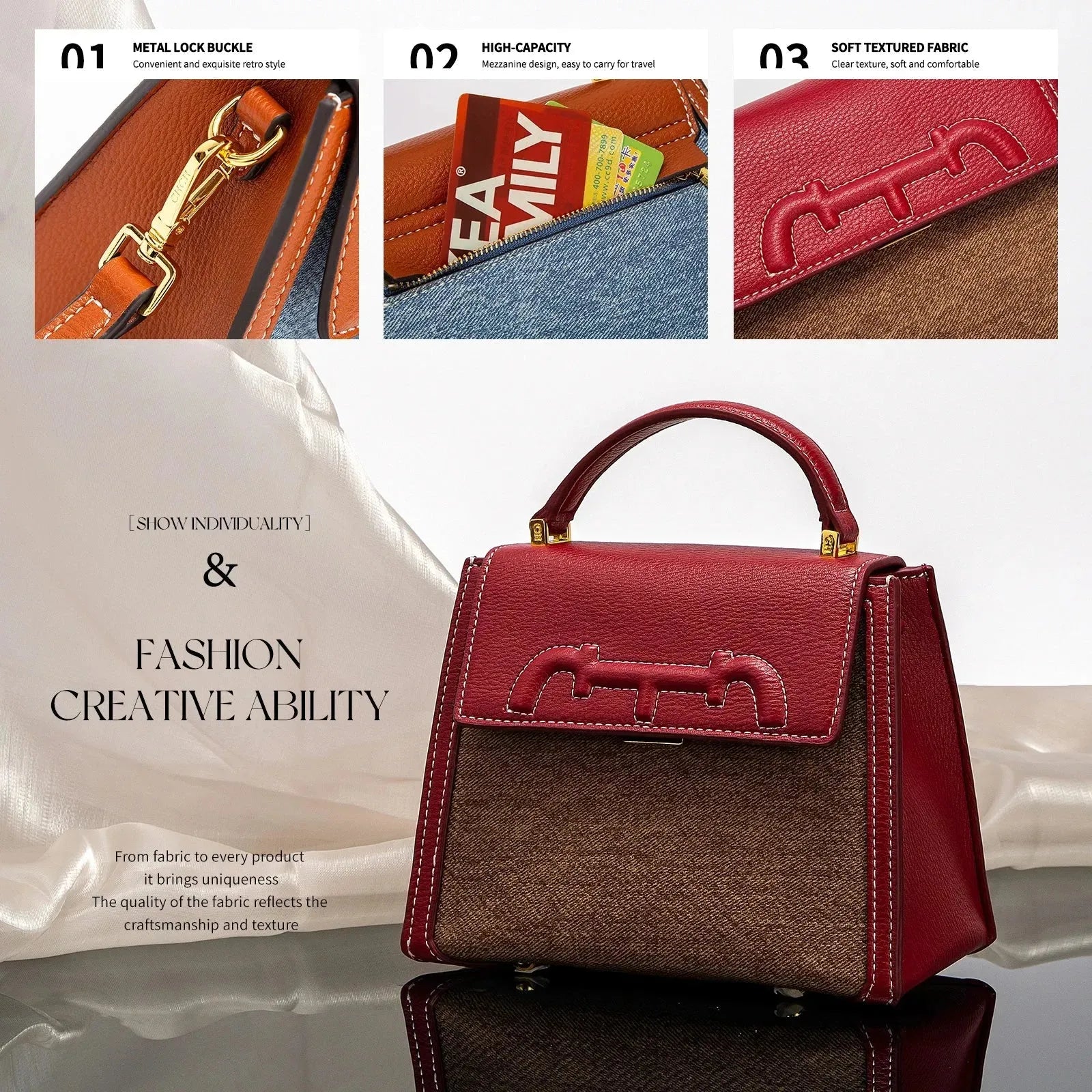 Women Flip Small Square Handbag - Handbag - LeStyleParfait