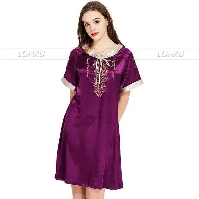 Women Nightdress, Silk - Nightdress - LeStyleParfait