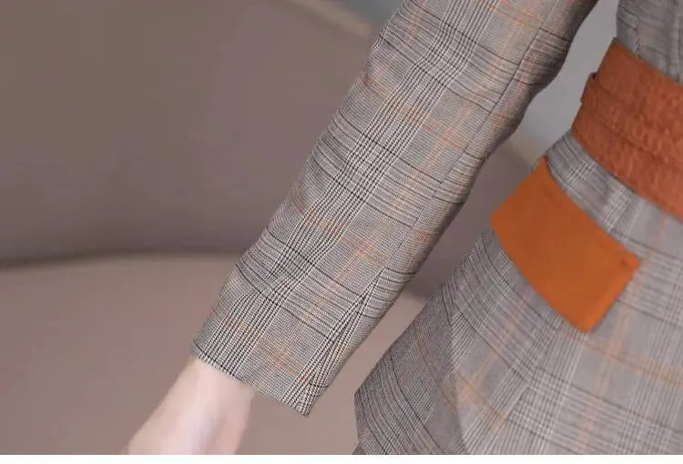 Women Plaid Capri Pantsuits - Pantsuit - LeStyleParfait